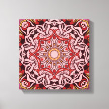 Abstract Zen Mushrooms Home Decor Wall Art