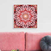 Abstract Zen Mushrooms Home Decor Wall Art キャンバスプリント (インサイチュ (リビング))