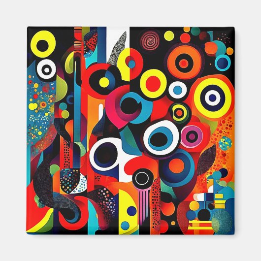 Abstractaサイケデリカ4 マグネット (正面)