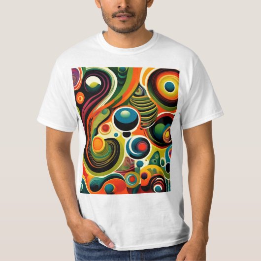 Abstractaサイケデリカ7 Tシャツ (正面)