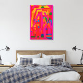 Abstracted Progress キャンバスプリント (インサイチュ (寝室))