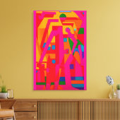 Abstracted Progress キャンバスプリント (インサイチュ (リビング))