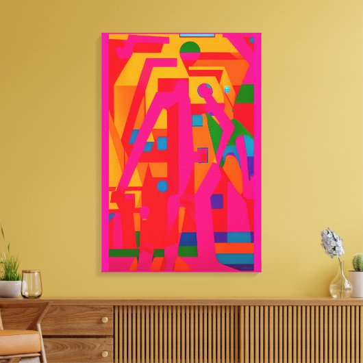 Abstracted Progress キャンバスプリント (インサイチュ (リビング))