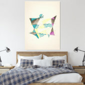 Abstraction Based on Sails キャンバスプリント (インサイチュ (寝室))