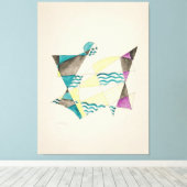 Abstraction Based on Sails キャンバスプリント (インサイチュ (ウッドフロア))
