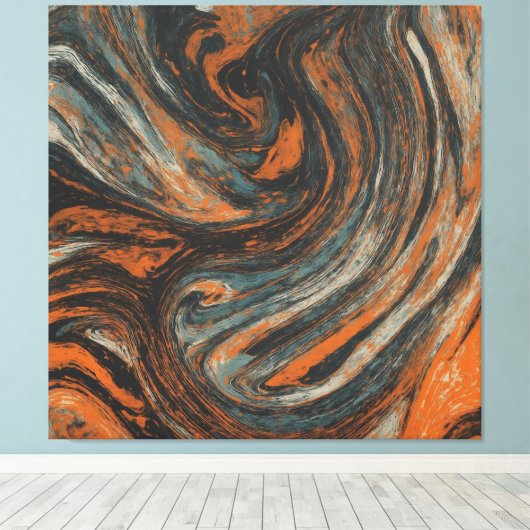 Abstraction Terrestre  キャンバスプリント (インサイチュ (ウッドフロア))