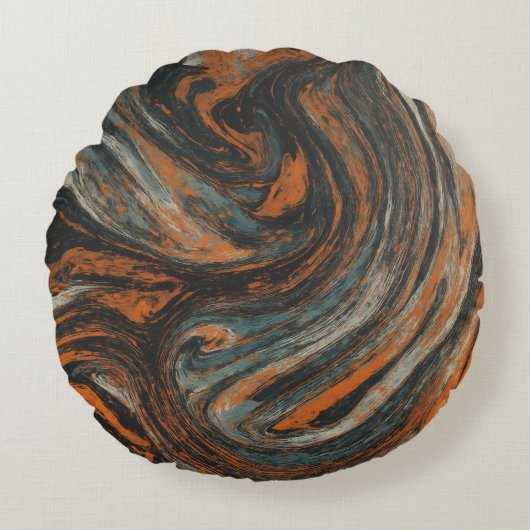 Abstraction Terrestre  ラウンドクッション (正面)