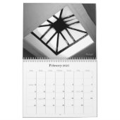 'Abstractions in Black & White' 2026カレンダー カレンダー (2月 2025)