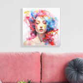 Abstractipop1 キャンバスプリント (インサイチュ (リビング))