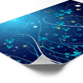 Abstracto azul ポスター (角)