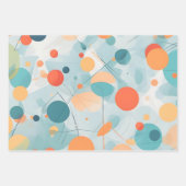 abstracto círculos pastel ラッピングペーパーシート (正面3)