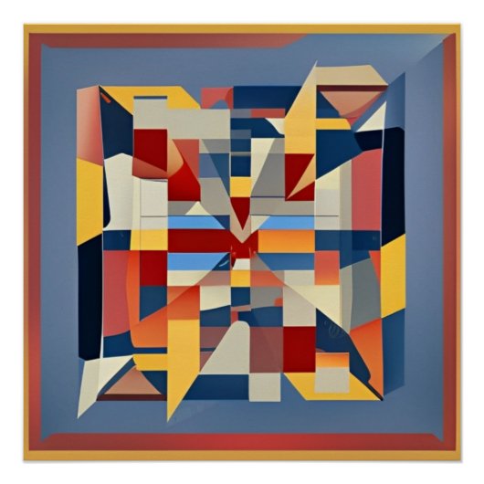 Abstracto Multicolor ポスター (正面)