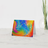 AbstractWhispers Courage in Motion 空白の Note Card ノートカード (正面)