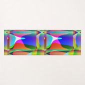 🌈 Abstrait Vibrant ヨガマット (正面(横))