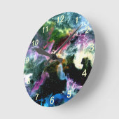 Abstrakt ラウンド壁時計 (傾斜)