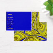 Abstrakt in blau金ゴールド- gelb (デスク)