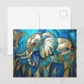 abstrakte Illustration eines Elefanten ポストカード (正面/裏面)