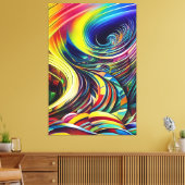 Abstrakte Kunst キャンバスプリント (インサイチュ (リビング))