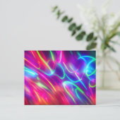 Abstrakte Neonfarben ポストカード (スタンド正面)