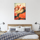 Abstrakte Pfingstrose キャンバスプリント (インサイチュ (寝室))