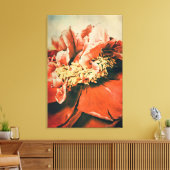 Abstrakte Pfingstrose キャンバスプリント (インサイチュ (リビング))