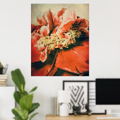 Abstrakte Pfingstrose ポスター (ホームオフィス)