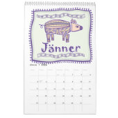 Abstrakter Tribal Tiere aus Europa カレンダー (1月 2026)