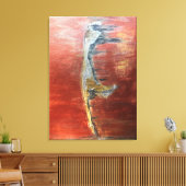 Abstraktes Bild der Insel Sylt キャンバスプリント (インサイチュ (リビング))