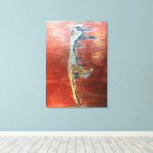 Abstraktes Bild der Insel Sylt キャンバスプリント (インサイチュ (ウッドフロア))