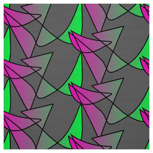 Abstraktes buntes Stoffmuster Pink Grün Neon ファブリック (見本)