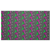 Abstraktes buntes Stoffmuster Pink Grün Neon ファブリック (ファットクウォーター)