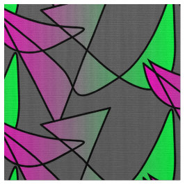 Abstraktes buntes Stoffmuster Pink Grün Neon ファブリック