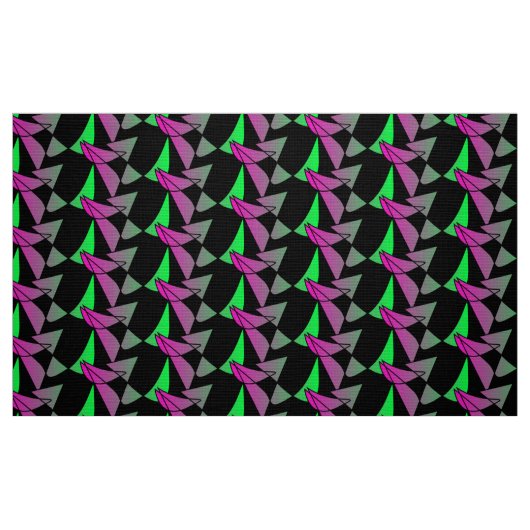 Abstraktes buntes Stoffmuster Pink Grün Neon schwa ファブリック (ファットクウォーター)