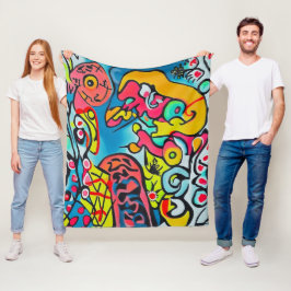 Abstraktes Design フリースブランケット