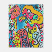 Abstraktes Design フリースブランケット (正面)