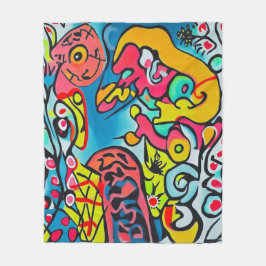 Abstraktes Design フリースブランケット