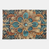 abstraktes florales Muster 7 キッチンタオル (横)