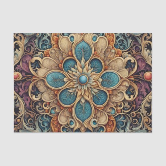 abstraktes florales Muster 7 薄葉紙 (正面)