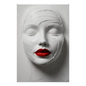 Abstraktes Gesicht Poster ポスター (正面)