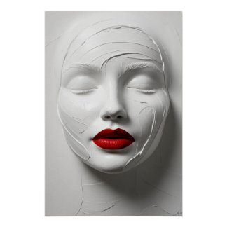  Abstraktes Gesicht Poster ポスター