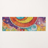Abstraktes Schnecken Muster, multicolor ヨガマット (裏面(横))