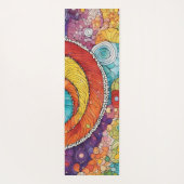 Abstraktes Schnecken Muster, multicolor ヨガマット (裏面)