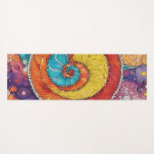 Abstraktes Schnecken Muster, multicolor ヨガマット (正面(横))
