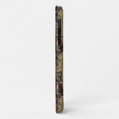 Abstrato entalhado em mogno e vermelho escuro Case-Mate iPhoneケース (裏面/左)