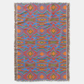 Abstrato Laranja スローブランケット (正面縦)