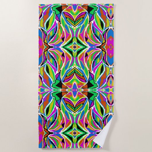 Abstrato Rústico ビーチタオル (正面)
