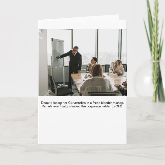 Absurd Corporate-Climber Pamela Stock Photo カード (正面)