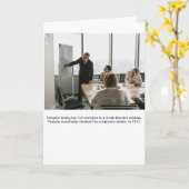 Absurd Corporate-Climber Pamela Stock Photo カード (黄色い花)