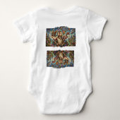 absurd design t-shirt full flagged  ベビーボディスーツ (裏面)