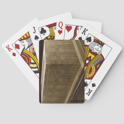 Abuのゴキブリ(石灰岩)からの石棺(3つをまた見て下さい トランプ (裏面)